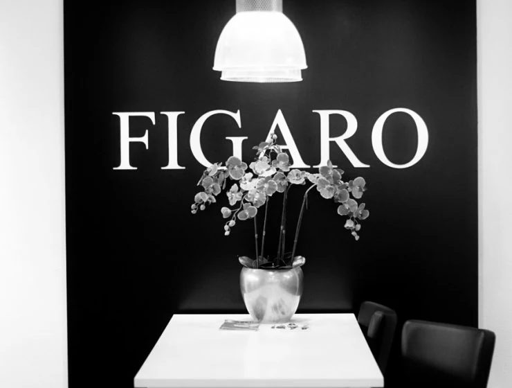 Ontvangstruimte van Figaro Haarmode
